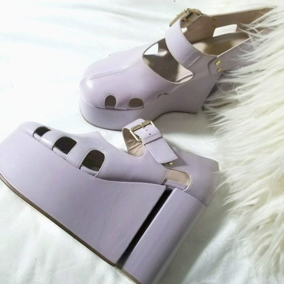 Vivienne Westwood Shoes - v westwood lavender towering ankle platform sandal